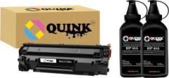 Quink HP CC388A Laser Jet Pro P1005, P1006, P1007, P1106, P1108, P1008, M1213nf, M1136... Black Ink Cartridge