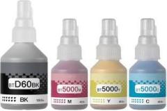 R C Print Ink compatible for Brother DCP T220 T420 T520 T820 T920 T310 T510 T710 Black + Tri Color Combo Pack Ink Bottle