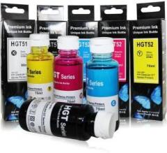 R C Print Ink Refill Compatible for HP 310, 315, 319, 410, 415, 419, GT5810, 5GT820, GT5821 Inktank Printers Black + Tri Color Combo Pack Ink Bottle