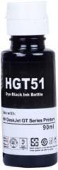 R C Print Ink Refill for HP Ink Tank 5810, 310, 315, 319, 410, 415, 419, 5820 Compatible for HP GT51 GT52 Black Ink Bottle