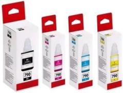 Realcart Ink GI790 Set Compatible For G1010 G2000 G2002 2010 G3000 G3010 G3012 G4010 Black + Tri Color Combo Pack Ink Bottle