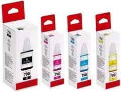 Realcart Ink GI790 Set Compatible For G1010 G2000 G2002 2010 G3000 G3010 G4010 Black + Tri Color Combo Pack Ink Bottle