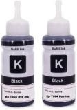 Refill Ink for Ep T664 Dye Ink Compatible EcoTank Inkjet Printer Epson L130, L110, L210, L220, L310, L360, L355, L365, L380, L385, L405, L455, L485, L550, L555, L565, L605, L655, L1300 Black Twin Pack Ink Bottle
