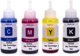 Refill Ink for HP Cartridge Dye Ink Compatible for HP 678, 802, 901, 818, 21, 22, 27, 46, 56, 57, 680, 703, 704, 803, 818, 900, 1050, 1515, 2000, 2050, 2131, 2515 & 5085 Inkjet Printer Black + Tri Color Combo Pack Ink Bottle