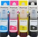 Rofix 003 Ink for Epson L3110, L3150, L3115, L3116, L3101, L3210, L3215 Black + Tri Color Combo Pack Ink Bottle
