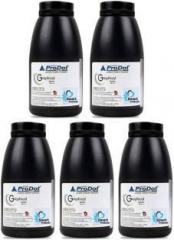 Smart Products ProDot 100G Laserjet Dry Ink Toner Powder Set of 5 Black Ink Toner Powder