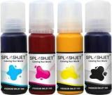 Splashjet Epson L3110, L3150, L3116, L3115, L1110, L3151, L3152, L3156, L5190 Printer Black + Tri Color Combo Pack Ink Bottle