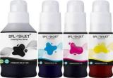 Splashjet GI70 Refill Ink for Canon Pixma G6070, G5070, G7070, G2070 Compatible GI70 Ink Bottle Set Black + Tri Color Combo Pack Ink Bottle