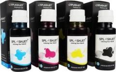 Splashjet GT51/GT52 Refill Ink for HP Ink Tank 310, 315, 316, 319, 410, 415, 419, 5810, 5820, 5821 Bottle Compatible HP GT51 / GT52 Ink Bottle Set Black + Tri Color Combo Pack Ink Bottle