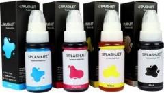 Splashjet Refill GI 790 Ink for Canon Pixma G2010, G2000, G2012, G3000 Black + Tri Color Combo Pack Ink Bottle