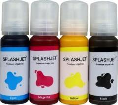 Splashjet Sublimation Ink for Epson printers for use with Epson 4 Color Printers Black + Tri Color Combo Pack Ink Bottle