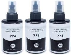 Tequo Refill Ink T7741 Black Pack 3 For Epson Ink Printers Black Ink Bottle