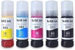 Vavia Ink Refill for Epson 001, 003, L3200, L3210, L3211, L3215, L3216, L3250, L3252 Black + Tri Color Combo Pack Ink Bottle