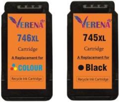 Verena 745XL&746XL Ink Cartridge Compatible for Canon iP2870s, MG2570s, MG2577s Printers Black + Tri Color Combo Pack Ink Cartridge