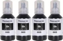 Zokio 005 Refill Ink For Epson Printers Pack Of 4 Black Ink Bottle