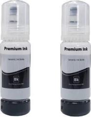 Zokio Ink Refill for Epson 001, 003, L3200, L3210, L3211, L3215, L3216, L3250, L3252 Black Twin Pack Ink Bottle