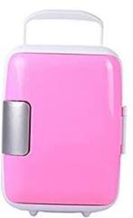 Calandis 8 Litres Mini Fridge Car Refrigerators Portable Ac/Dc Powered Cooler Pink