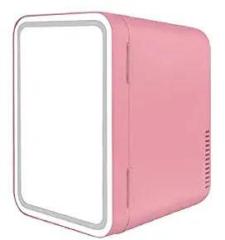 Calandis 8 Litres Mini Makeup Fridge Portable Dorm Room Beauty Refrigerator Pink