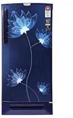 Godrej 190 Litres 5 Star Inverter Direct cool Single Door Refrigerator Base Stand With Drawer Rd 1905 Ptdi 53 Gl Bl, Renew Rating, Glass Blue