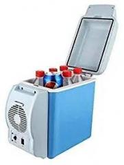 Goldy 7.5 Litres Mini Car Refrigerator Portable Thermoelectric Car Compact Fridge Freezer DC 12V Travel Home Electric Cooler And Warmer Durable Portable Cold Compact Fridge