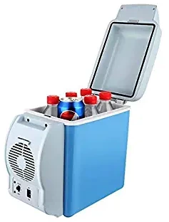 Home Office Outing 12V Car Small Refrigerator Mini Fridge Cooler/Warmer 6L-White