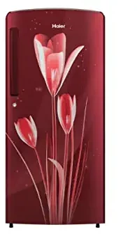 Haier 192 Litres 2 Star 2020 Direct Cool Single Door Refrigerator HRD 1922CRL E, Red Lily
