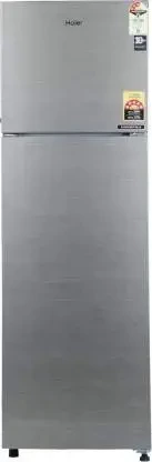 Haier 278 Litres 3 Star Frost Free Double Door Brushed Silver Convertible Refrigerator