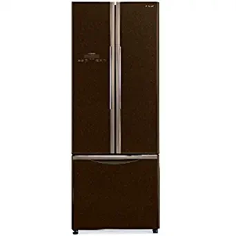 Hitachi 511 Litres Glass Brown Inverter Compressor 3 Door Refrigerator French Bottom Freezer