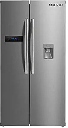 Koryo 591 Litres KSBS607BKINWD Inverter Frost Free Side by Side Refrigerator With Water Dispenser