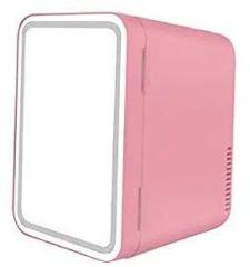 Kush 8 Litres Mini Makeup Fridge Portable Dorm Room Beauty Refrigerator Pink