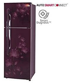 Lg 284 Litres 4 STAR Scarlet Florid Double Door Refrigerator