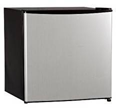 Midea 65 Litres HS S Compact Single Reversible Door Refrigerator With Freezer, 1.7 Cubic Feet, Stainless Steel