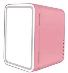 Moh 8 Litres Mini Makeup Fridge Portable Dorm Room Beauty Refrigerator Pink