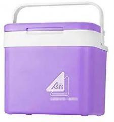 Portable 10 Litres Purple Car Refrigerator Ice Bucket Ni Fridge Cooler And Warmer Picnic Icebox For Skincare Snacks Cans Home And Travel Layfoo