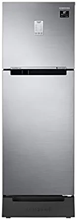 Samsung 253 Litres 2 Star Light Doi Metal Inverter Frost Free Double Door Refrigerator RT28T3822S8/HL, Elegant Inox