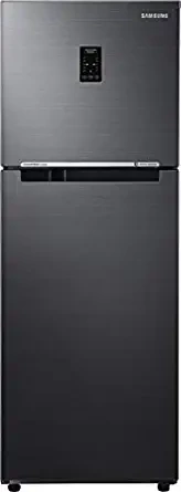 Samsung 253 Litres 3 Star Black VCM Inverter Frost Free Double Door Refrigerator RT28T3743BS/HL, Black Inox