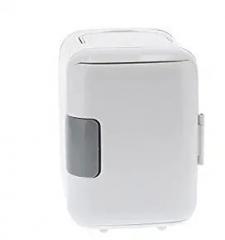 Small 4 Litres Refrigerator, Compact Cooler Warmer Personal Refrigerator Light Weight Car Portable Refrigerator For Skincare Breast Milk Foods Medications Bedroom Outdoor Travel Picnics