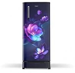 Whirlpool 190 Litres 2 Star WDE 205 ROY 2S SAPPHIRE BLOOM Direct Cool Single Door Refrigerator, Blue