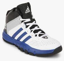 Adidas Cross 'Em 3 White Basketball Shoes boys