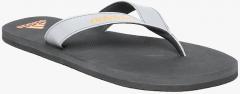 Adidas Grey & Black PUKA Solid Thong Flip Flops men