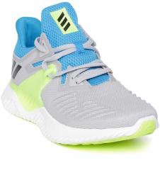 Adidas Grey & Blue Alphabounce Beyond 2 Running Shoes girls