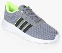 Adidas Lite Racer Grey Running Shoes men