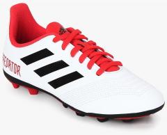 Adidas Predator 18.4 Fxg J White Football Shoes boys