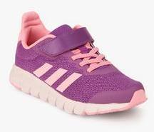 Adidas Rapidaflex El K Purple Running Shoes girls