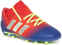 Adidas Red & Blue Nemeziz Messi 18.3 Fg Colourblocked Football Shoes boys