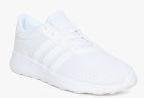 Adidas Unisex White Lite Racer Shoes