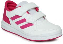 Adidas White Synthetic ALTASPORT CF K Regular Training or Gym Shoes girls