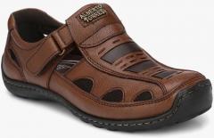 Alberto Torresi Brown Leather Shoe Style Sandals men