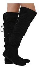 Aldo Leona Calf Length Black Boots women