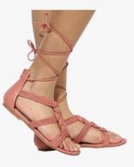 Aldo Rosania Pink Tie Up Sandals women